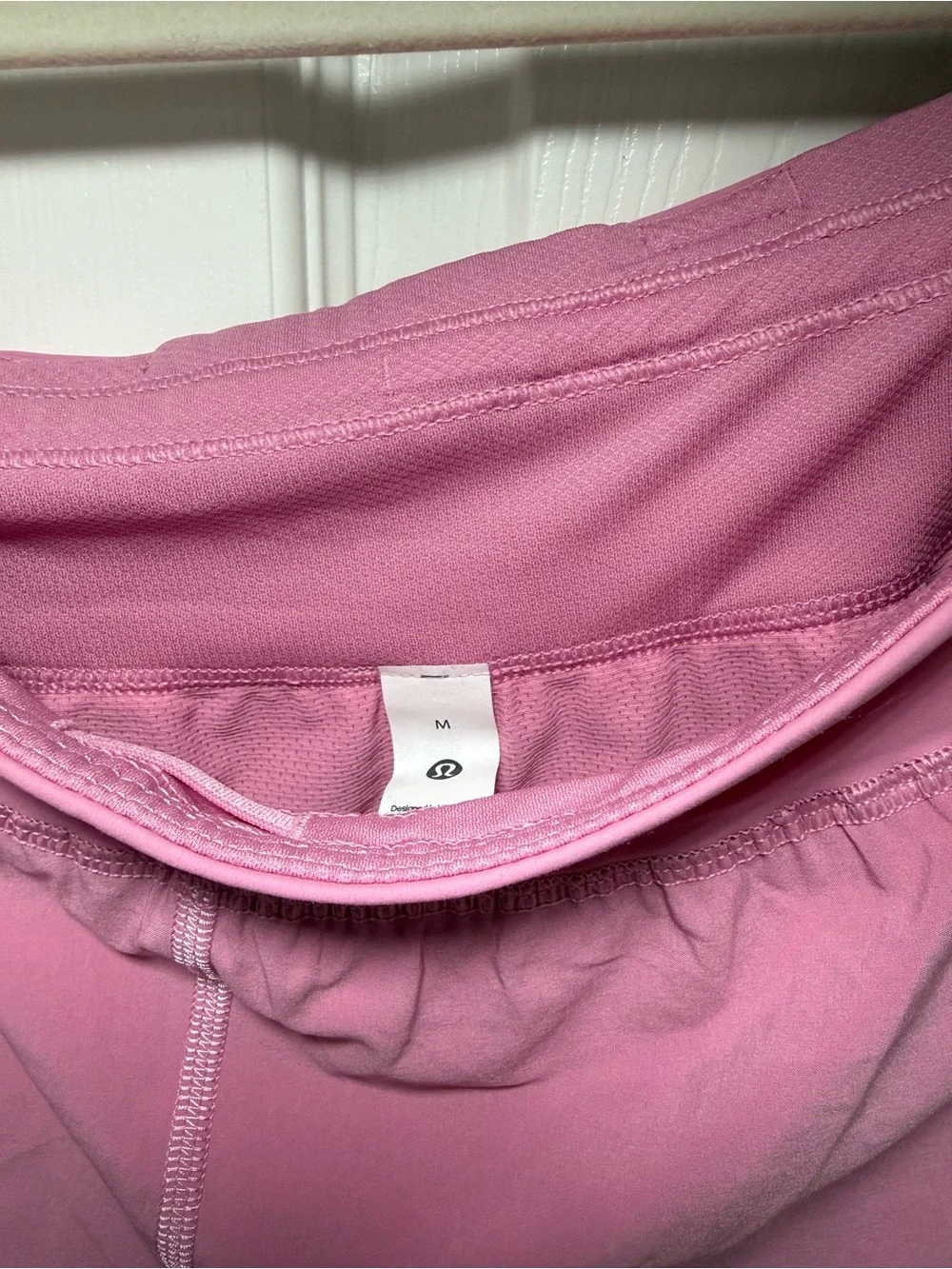 Lululemon Fast and Free High Rise Split Short 3in Pink Frosting - Picture 3 of 3